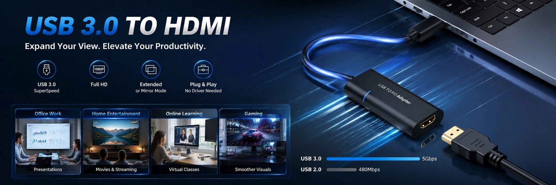 USB 3.0 graphics adapters