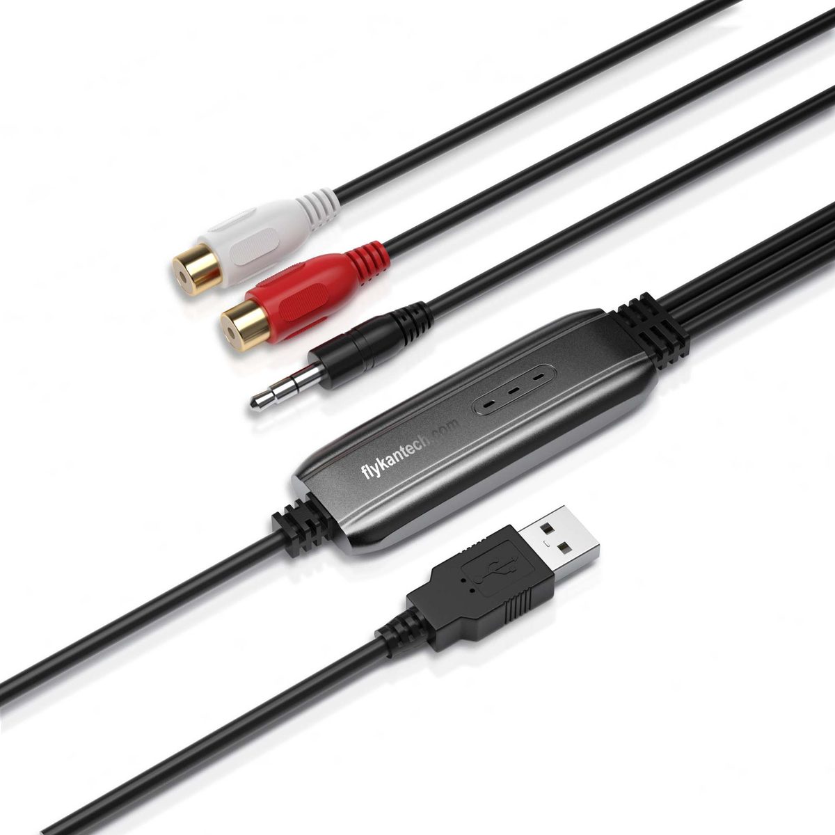 AV202-A USB2.0 Analog Audio Grabber (3.5mm, R/L, Metal)