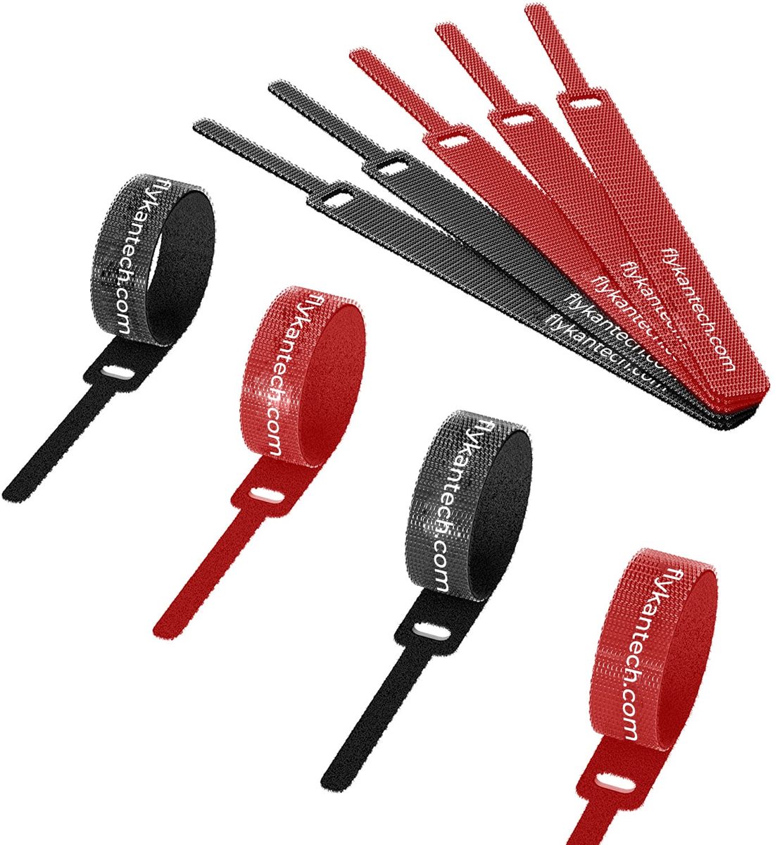 CT-1640-NL Hook & Loop Cable Ties (Reusable, Adjustable, Nylon)