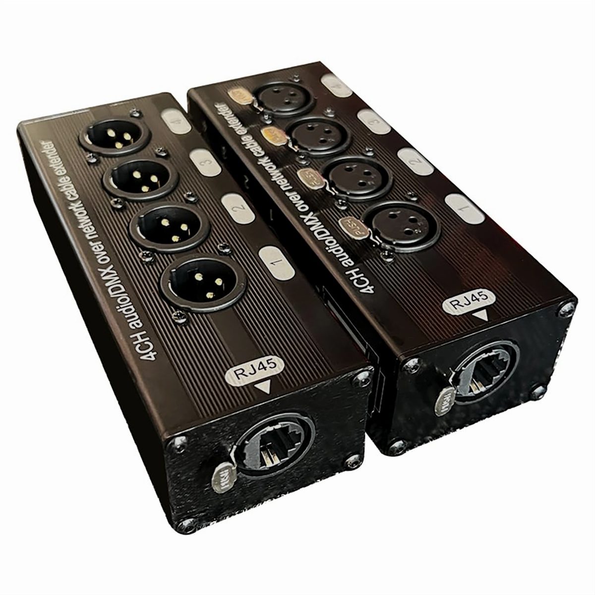 DMX-NT DMX-NT | 4-Channel 3-Pin XLR/DMX/AES-EBU over Ethercon RJ45 Network Extender