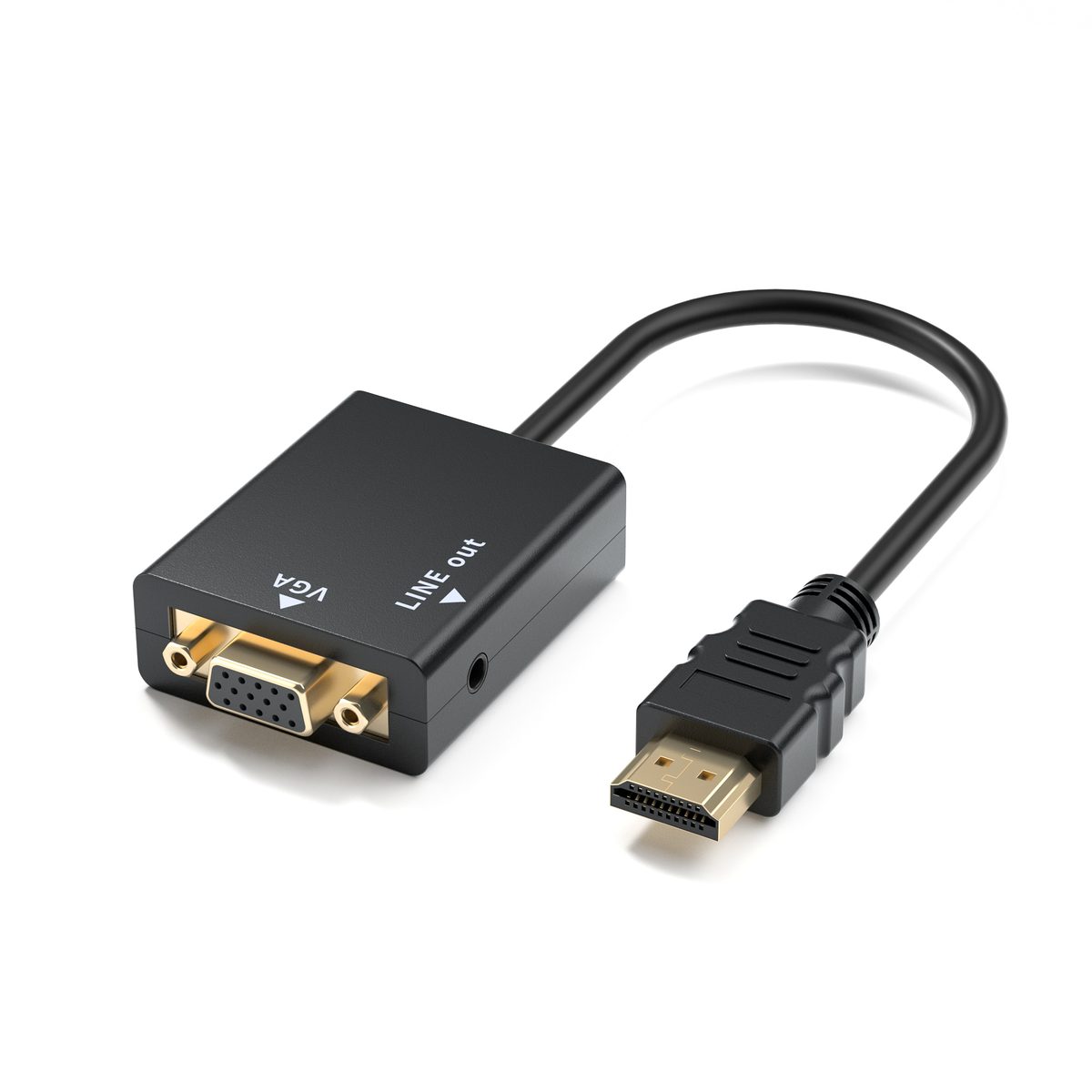 HD2V23-II HD2V23-II | HDMI to VGA Video Converter (w/ Audio, ABS)