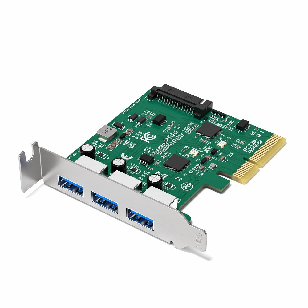 PCIE-10GUSB3A PCIE-10GUSB3A | 3-Port USB-A PCIe 3.0 Controller Card with USB 3.2 Gen2 10Gbps