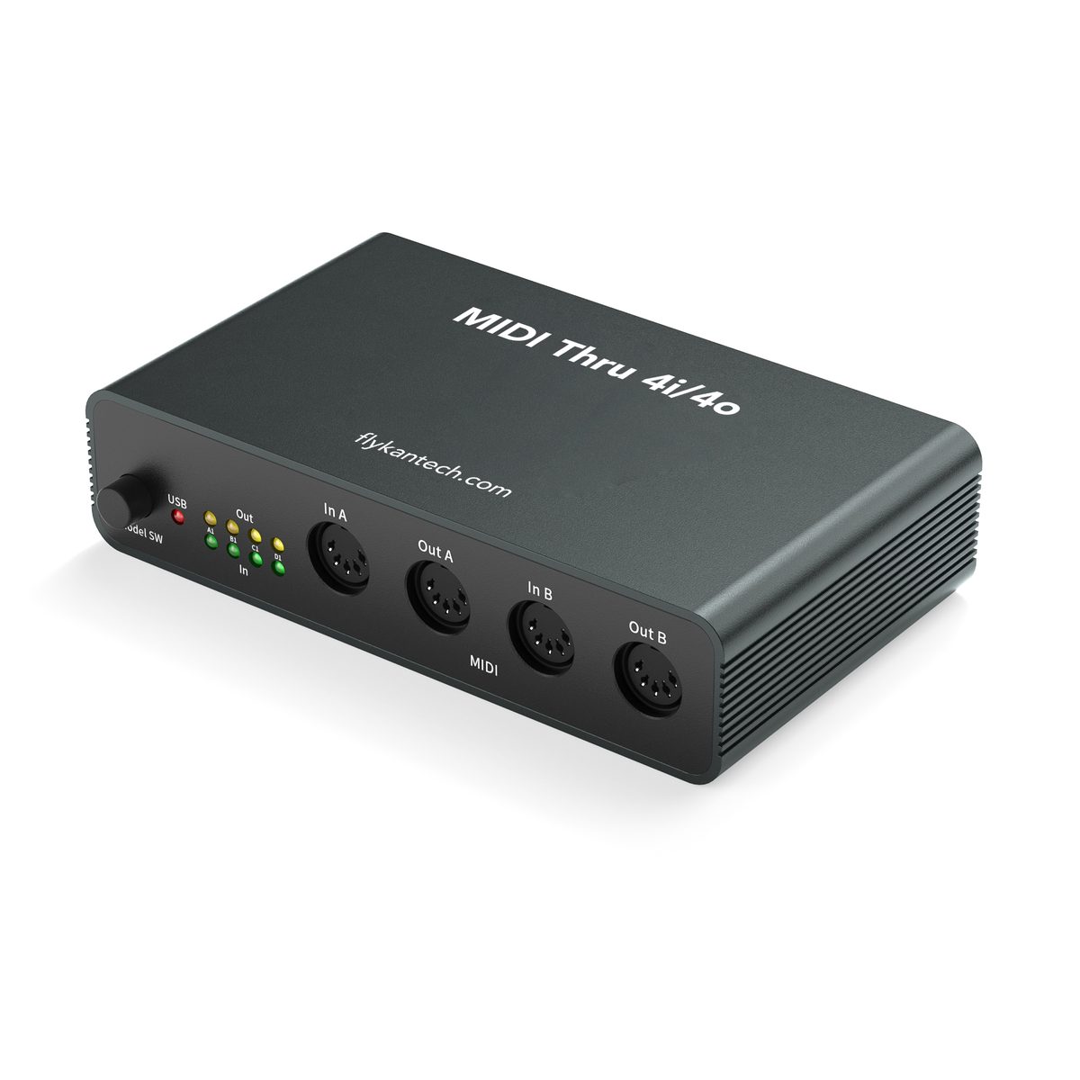 THRU-IV MIDI Thru Box - 4i/4o MIDI Splitter