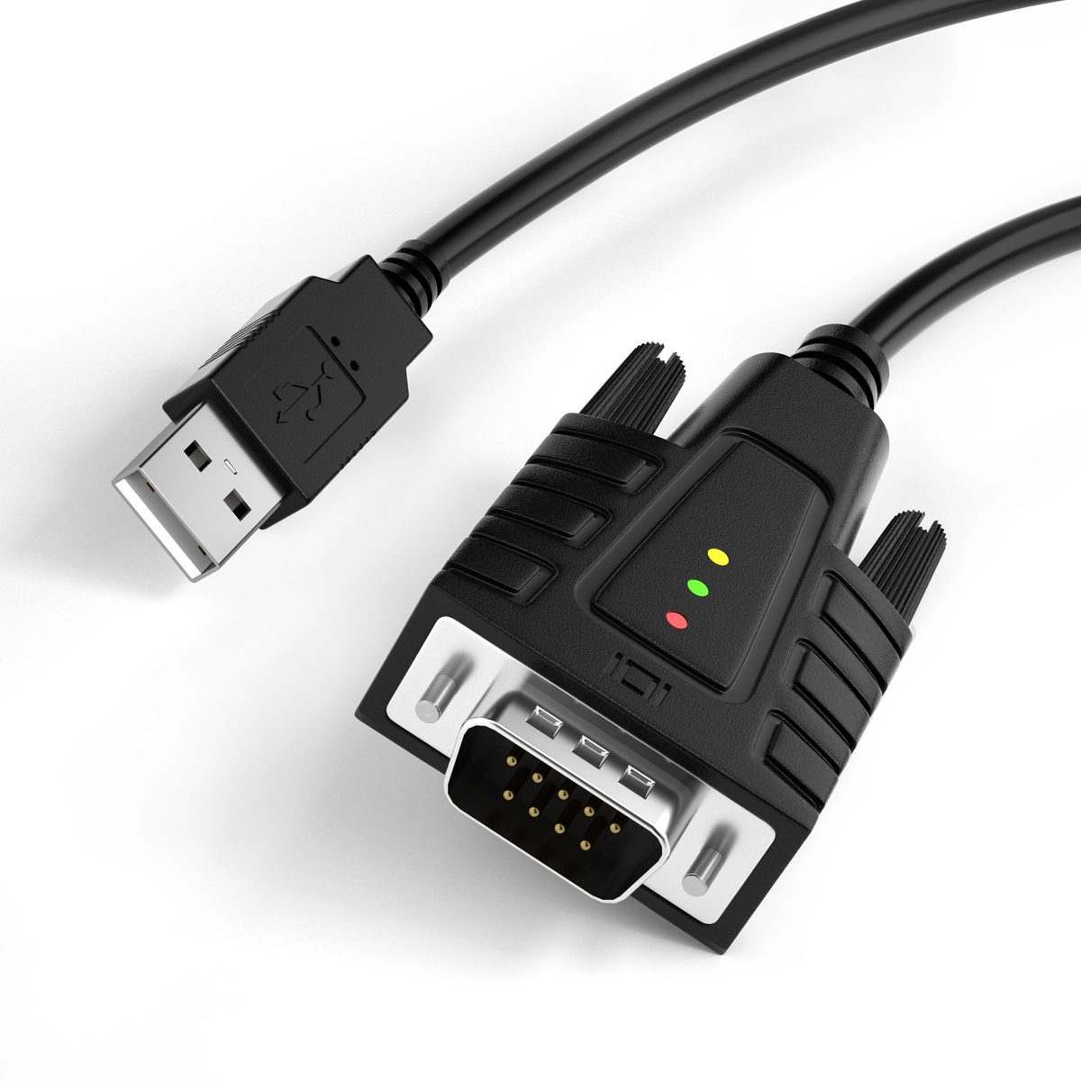 USB232A-B-A Usb to Serial Adapter with 3 x LEDs (PL2303)