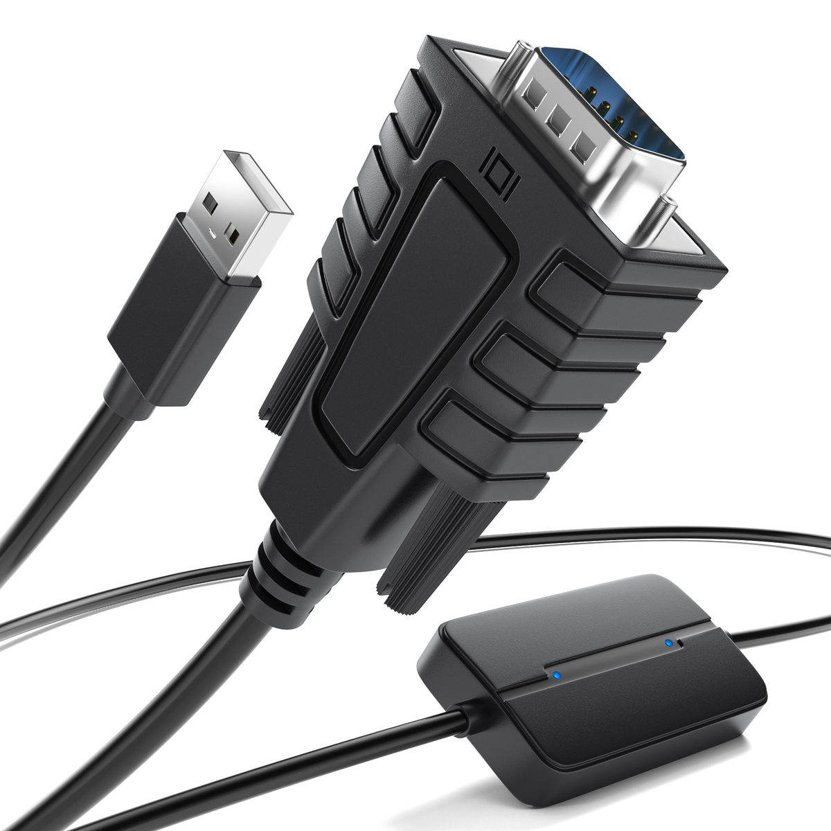 USB232A-C USB to Serial Converter (2xLEDs, 1m)