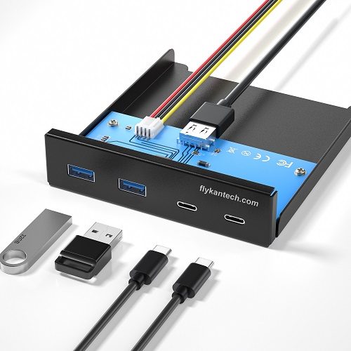 USB3-2A2C-5G USB3-2A2C-5G | 3.5" Front Panel USB3.0 4-Port Hub